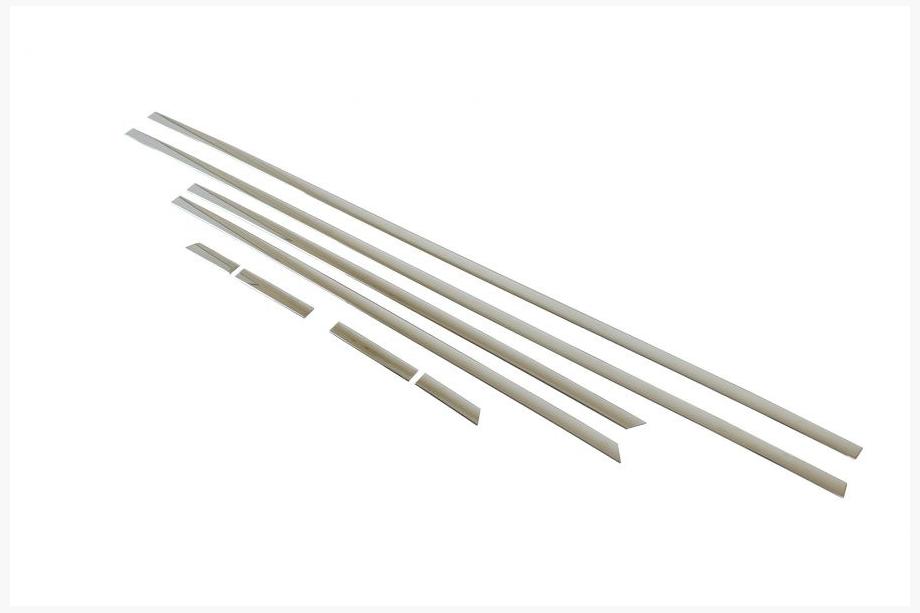Audi A6 C8 2018–2025 Chrome Door Moldings (8 pcs) Image