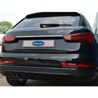 Chrome trim above license plate (stainless steel)