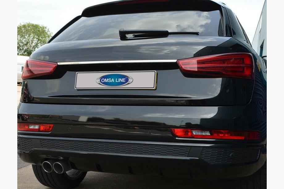 Audi Q3 2011-2019 Chrome trim above license plate (stainless steel) Image