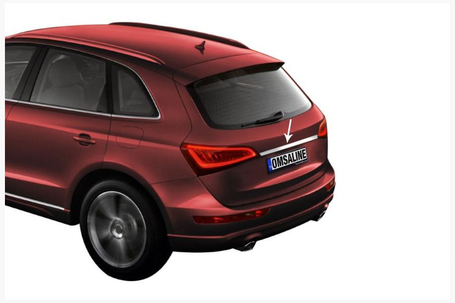 Audi Q5 2017-2025 Chrome trim above license plate (stainless steel) Image