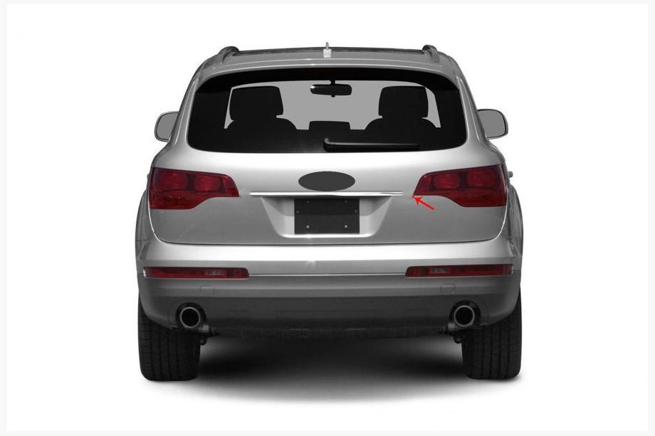 Audi Q7 2005-2015 Chrome trim above license plate OmsaLine (stainless steel) Image