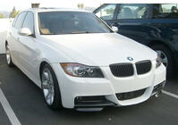 BMW 3 Series E90/E91 2005-2011 Front Flap Extensions DPT (for E90 M-Sport 2005-2008, Gloss Black, 2 pcs) photo 1
