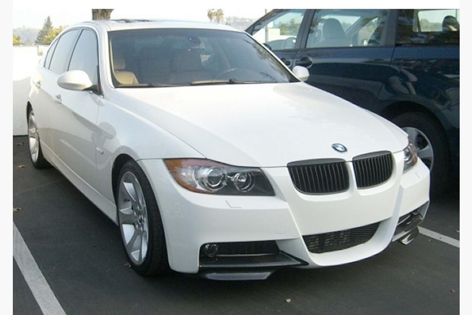 BMW 3 Series E90/E91 2005-2011 Front Flap Extensions DPT (for E90 M-Sport 2005-2008, Gloss Black, 2 pcs) Image