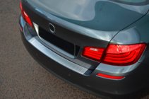 BMW 5 Series F10/F11 2010–2016 Rear bumper protector OmsaLine (SD, stainless steel) photo 3