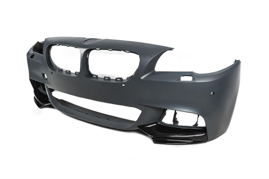 BMW 5 Series F10/F11 2010–2016 Front Bumper Lip DPT Flap (for M-Performance, Gloss Black) Photo 13