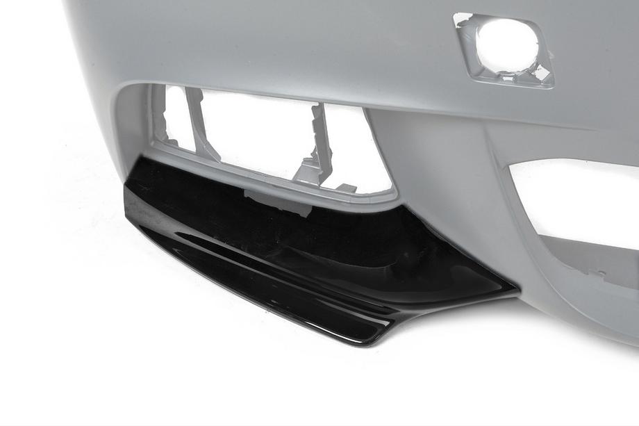 BMW 5 Series F10/F11 2010–2016 Front Bumper Lip DPT Flap (for M-Performance, Gloss Black) Photo 3