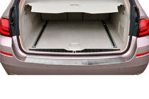 BMW 5 Series F10/F11 2010–2016 Rear bumper protector OmsaLine (SW, stainless steel) photo 1