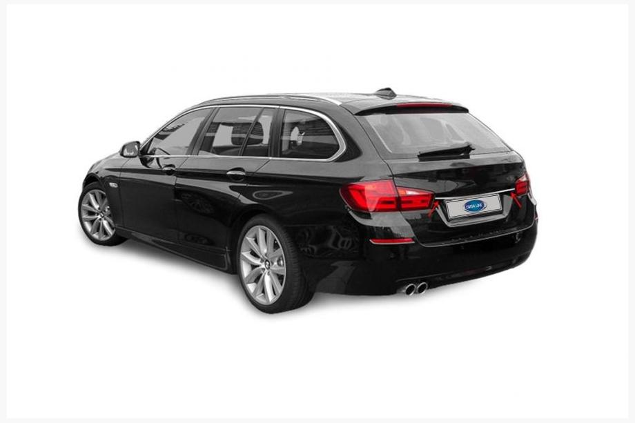 BMW 5 Series F10/F11 2010–2016 Chrome trim above license plate SW (stainless steel) Image