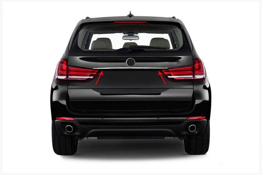 BMW X5 F15 2013-2018 Stainless steel trim above license plate Image