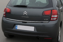 Citroen C-3 2009–2016 Trunk Lid Lower Edge Stainless Steel OmsaLine photo 1