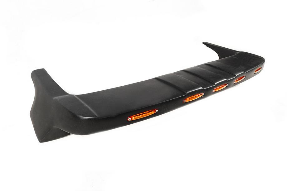 Renault Duster 2008–2017 Windshield Visor V1 (LED, Matte Black) Photo 4