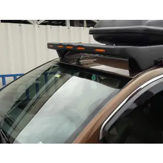 Windshield Visor V1 (LED, Matte Black) Dacia Duster 2008-2018 photo 1
