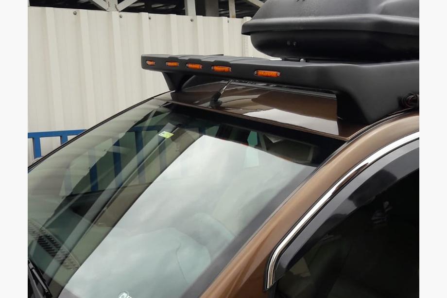 Dacia Duster 2008-2018 Windshield Visor V1 (LED, Matte Black) Image