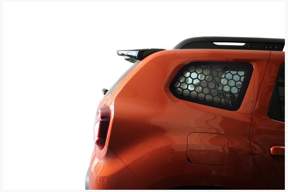 Dacia Duster 2018-2024 Rear window covers OmsaLine (2 pcs, ABS) Image
