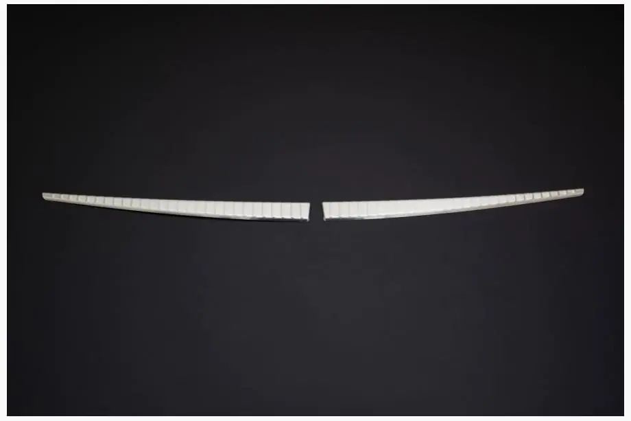 Renault Duster 2018-2024 Rear bumper sill cover OmsaLine stainless steel Image