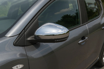 Dacia Sandero 2021- Mirror Covers (2 pcs, Stainless Steel) photo 2