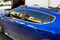 Dacia Sandero 2021- Full window trim set (14 pcs, stainless steel) photo 1
