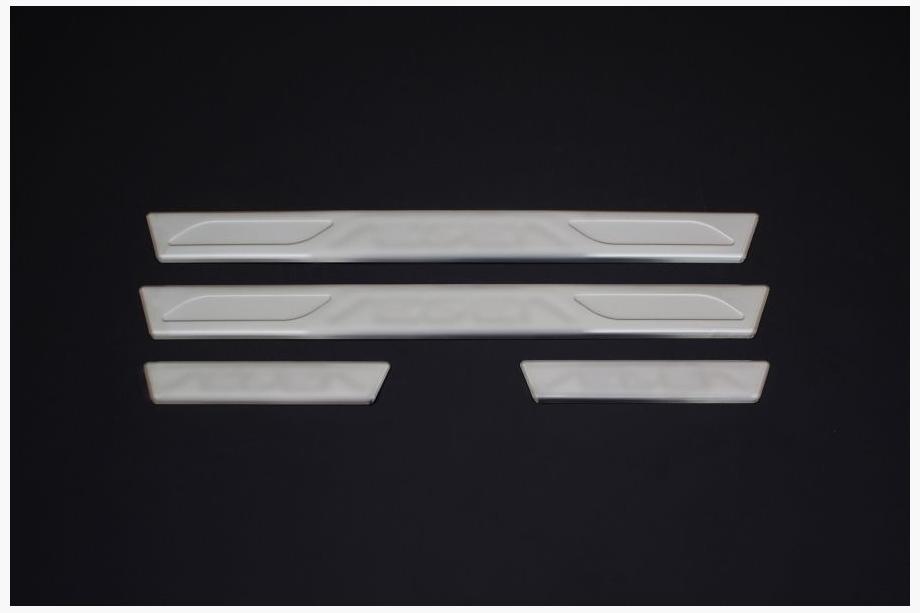 Fiat Tipo 2016- Door Sill Protectors OmsaLine V2 (4 pcs, Stainless Steel) Image