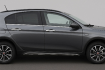 Fiat Tipo Cross 2021- Lower window trims stainless steel Carmos - Turkish Stainless Steel photo 1