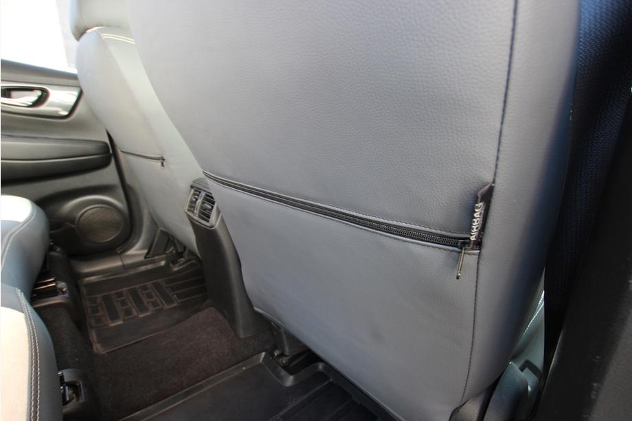 Nissan X-trail T32/Rogue 2014-2021 Car Seat Covers Eco Leather+Fabric+Alcantara Antara A0013 (Full Set) Photo 7