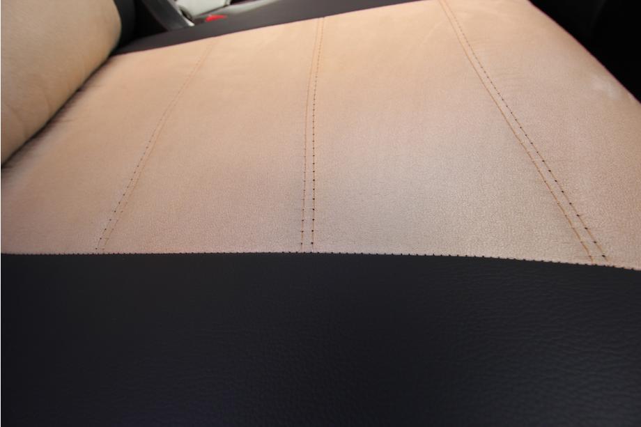 Nissan X-trail T32/Rogue 2014-2021 Car Seat Covers Eco Leather+Fabric+Alcantara Antara A0013 (Full Set) Photo 9