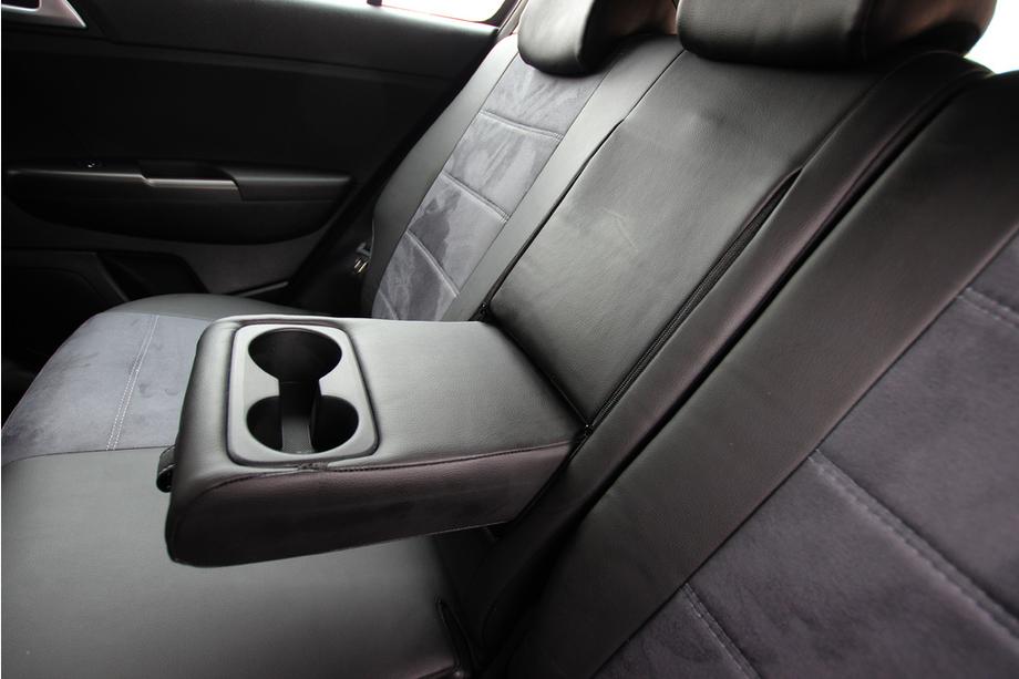 Kia Sportage 2021- Car Seat Covers Eco Leather+Fabric+Alcantara Antara A0010 (Full Set) Photo 8
