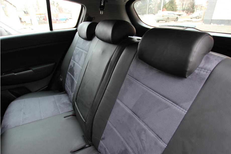 Kia Sportage 2021- Car Seat Covers Eco Leather+Fabric+Alcantara Antara A0010 (Full Set) Photo 5