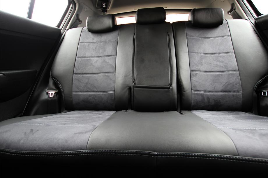 Kia Sportage 2021- Car Seat Covers Eco Leather+Fabric+Alcantara Antara A0010 (Full Set) Photo 3