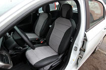 Citroen C-Elysee 2013-2022 Car Seat Covers Eco Leather+Fabric+Alcantara Antara A0010 (Full Set) photo 8