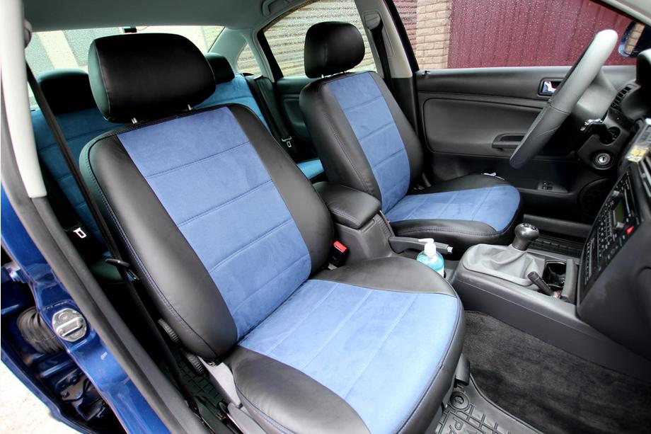 Volkswagen Passat B5 1997-2005 Car Seat Covers Eco Leather+Fabric+Alcantara Antara A006 (Full Set) Photo 1