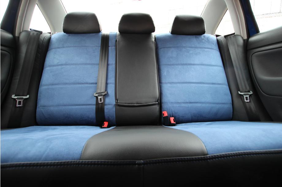 Volkswagen Passat B5 1997-2005 Car Seat Covers Eco Leather+Fabric+Alcantara Antara A006 (Full Set) Photo 4