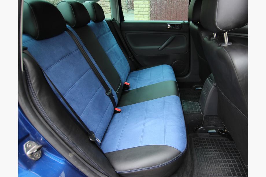Volkswagen Passat B5 1997-2005 Car Seat Covers Eco Leather+Fabric+Alcantara Antara A006 (Full Set) Photo 5