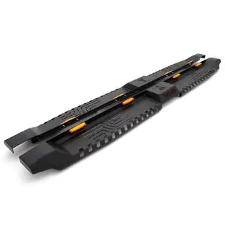 Side Steps Dakar V2 with LED (2 pcs, metal) Fiat Fullback 2016- photo 1