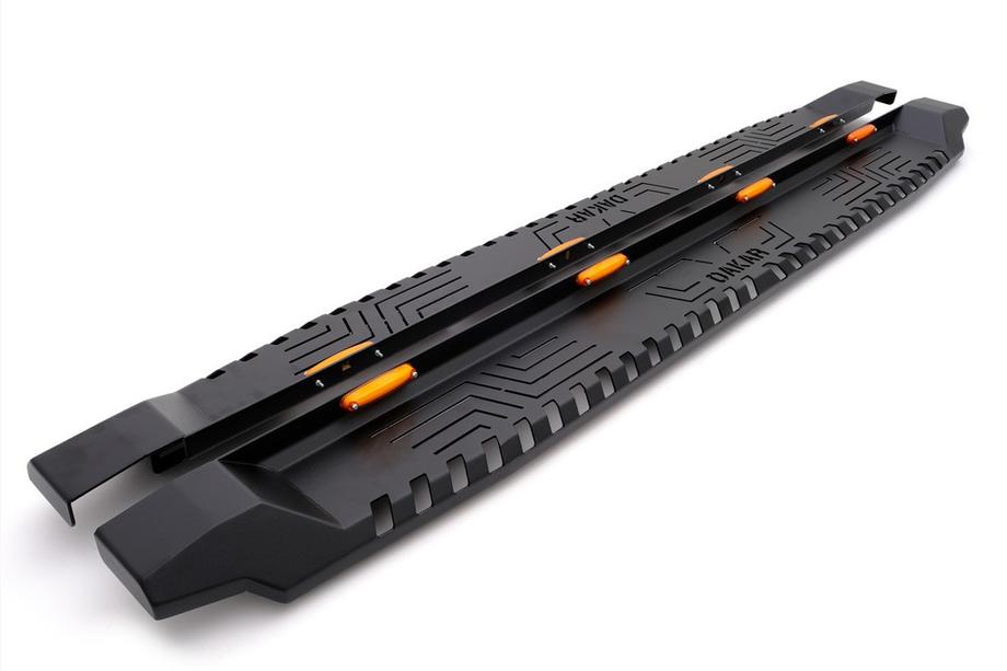 Ford Ranger 2007-2011 Side Steps Dakar V1 with LED (2 pcs, metal) Image