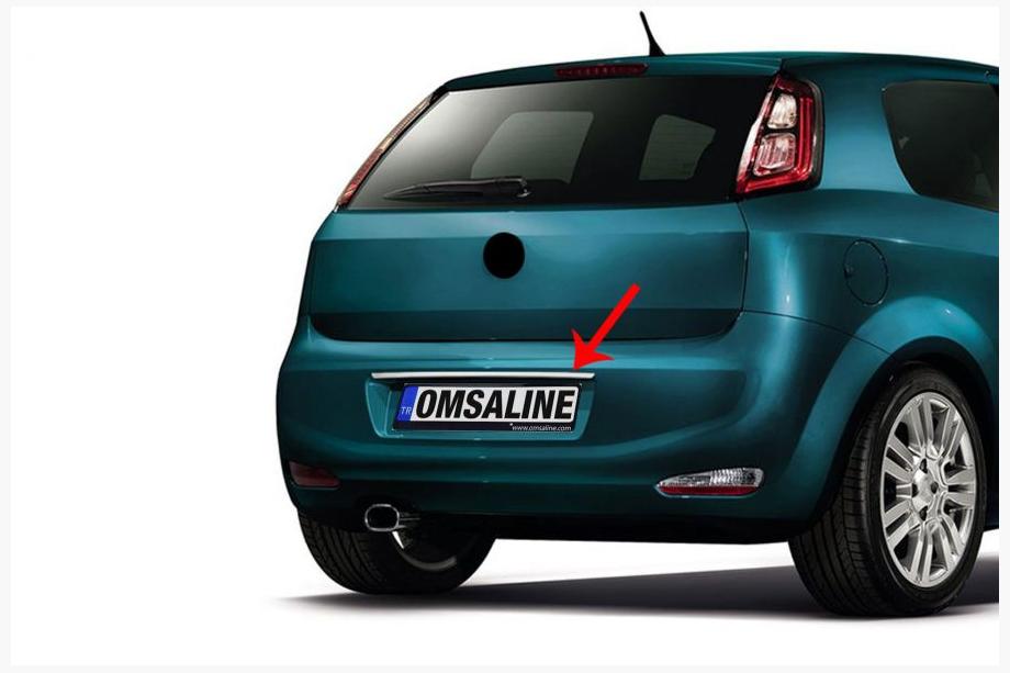 Fiat Punto Grande/EVO 2006-2018 Chrome trim above license plate (stainless steel) Image