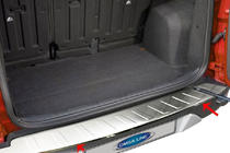 Ford Ecosport 2013-2022 Rear bumper protector stainless steel (2013-2017) photo 1