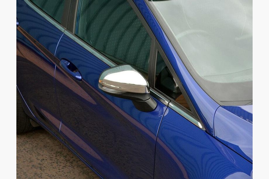 Ford Fiesta 2017- Mirror Covers (2 pcs, Stainless Steel) Image