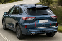 Ford Kuga/Escape 2019- Trunk trim stainless steel Carmos - Turkish Stainless Steel photo 2