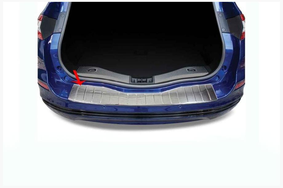 Ford Mondeo 2014-2022 Rear bumper protector stainless steel (SW) Image