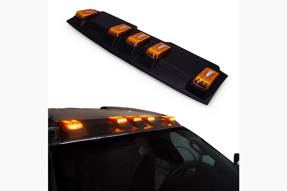 Ford Ranger 2011–2022 LED V2 Windshield Visor Image
