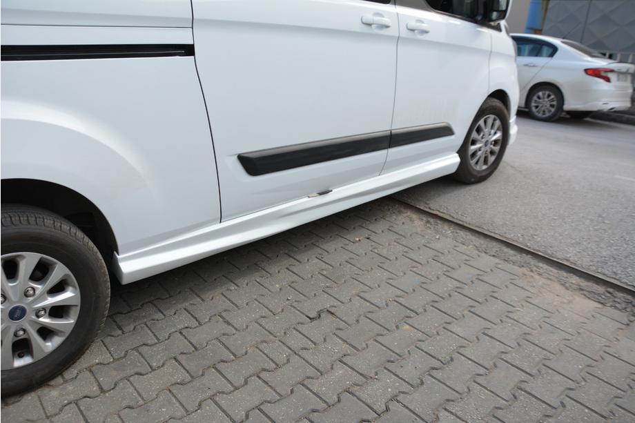 Ford Custom 2013-2022 Side Skirts (2 pcs, primed for painting) Image