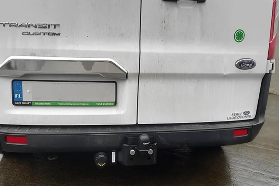 Ford Custom 2013-2022 Chrome trim above license plate (2-door, stainless steel) Image