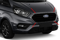 Ford Custom 2013-2022 Chrome Trim for Front Grille 2018+ (4 pcs, Stainless Steel) photo 1