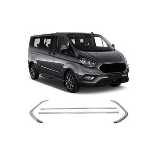 Chrome Trim for Front Grille 2018+ (4 pcs, Stainless Steel) Ford Custom 2013-2022 photo 3