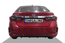 Honda City 2021- Chrome trim above license plate SD (3 pcs, stainless steel) photo 1