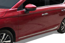 Honda City 2021- Door Moldings SD (4 pcs, Stainless Steel) photo 2