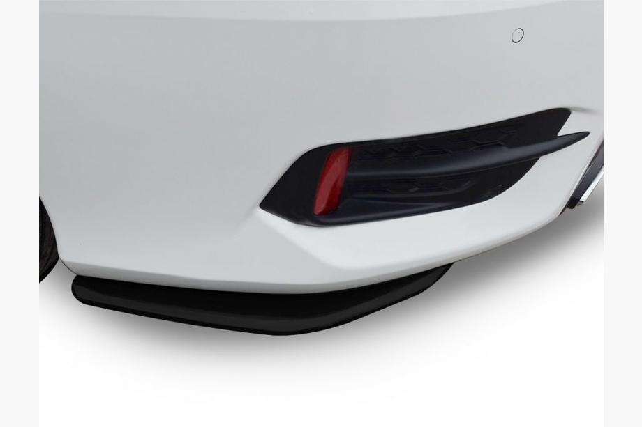 Honda Civic Sedan X 2016-2021 Rear Bumper Flap Extensions (2 pcs, black) Image