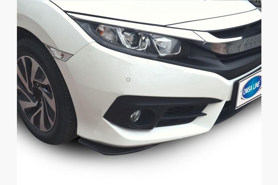 Honda Civic Sedan X 2016-2021 Front bumper flaps (2 pcs, black) Image
