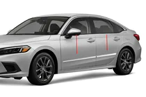 Honda Civic Sedan 2021- Stainless Steel Door Moldings (4 pcs) photo 1