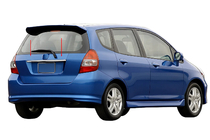 Honda FIT/Jazz 2002-2008 Chrome trim above license plate (stainless steel) photo 1